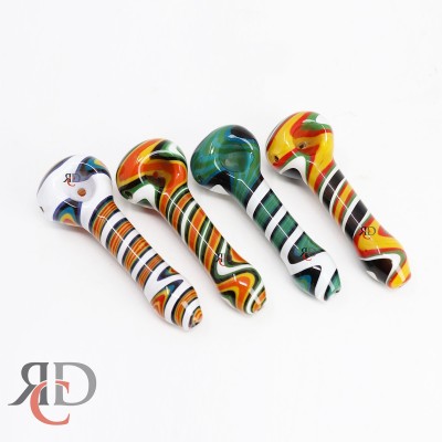 GLASS PIPE WIG WAG SPOONS GP7595 1CT